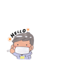 いつも元気マスクさんです。（個別スタンプ：1）