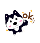 ハスキー少し毎日（個別スタンプ：1）