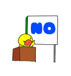 おしゃべりひよこの基本スタンプ40（個別スタンプ：9）