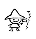白い小人ちゃん【シンプル編】（個別スタンプ：9）