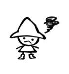 白い小人ちゃん【シンプル編】（個別スタンプ：23）