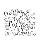 ('ω')の顔文字スタンプ（個別スタンプ：1）