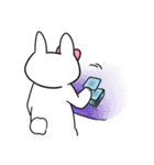 タロット占いをするウサギ（文字なし）（個別スタンプ：8）