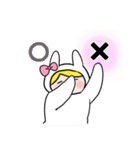 タロット占いをするウサギ（文字なし）（個別スタンプ：19）