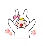 タロット占いをするウサギ（文字なし）（個別スタンプ：29）