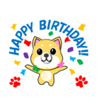 柴犬の誕生日おめでとう 9月（個別スタンプ：32）