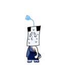 竹と海老天とハエたたきとロウソク（個別スタンプ：12）