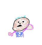 ひとりの子供が描いた絵（個別スタンプ：3）