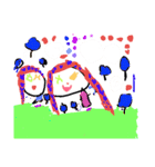 ひとりの子供が描いた絵（個別スタンプ：25）