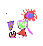 ひとりの子供が描いた絵（個別スタンプ：27）