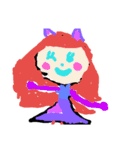 ひとりの子供が描いた絵（個別スタンプ：32）