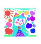 ひとりの子供が描いた絵（個別スタンプ：34）