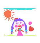 ひとりの子供が描いた絵（個別スタンプ：35）