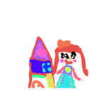 ひとりの子供が描いた絵（個別スタンプ：37）