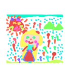ひとりの子供が描いた絵（個別スタンプ：39）