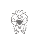 やさぐれスズメ（個別スタンプ：4）