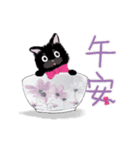 猫家族07 木木とおじさん小黒猫-日常会話（個別スタンプ：8）