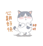 猫家族07 木木とおじさん小黒猫-日常会話（個別スタンプ：11）