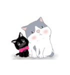 猫家族07 木木とおじさん小黒猫-日常会話（個別スタンプ：19）