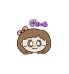 リボンの女の子♡（個別スタンプ：1）