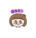 リボンの女の子♡（個別スタンプ：8）