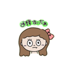 リボンの女の子♡（個別スタンプ：18）