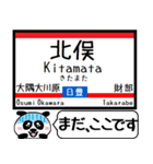 九州日豊線(鹿児島-宮崎) 今まだこの駅です（個別スタンプ：14）