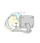エリザベスカラーわんこ（個別スタンプ：32）