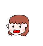 日常的に使える！ボブの女の子のスタンプ！（個別スタンプ：3）