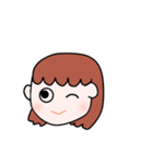 日常的に使える！ボブの女の子のスタンプ！（個別スタンプ：5）