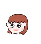 日常的に使える！ボブの女の子のスタンプ！（個別スタンプ：6）