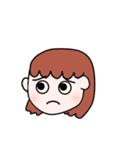 日常的に使える！ボブの女の子のスタンプ！（個別スタンプ：8）