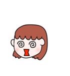 日常的に使える！ボブの女の子のスタンプ！（個別スタンプ：16）