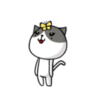 無口な猫。（個別スタンプ：4）
