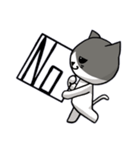 無口な猫。（個別スタンプ：21）