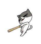 無口な猫。（個別スタンプ：36）