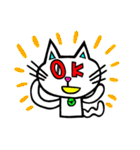 明るい時の目のネコ（個別スタンプ：5）