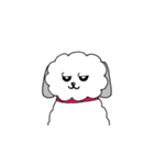 白いイッヌ（個別スタンプ：1）