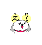 白いイッヌ（個別スタンプ：4）