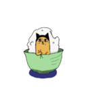 にわか猫（個別スタンプ：4）