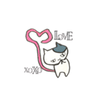 手描き、ねこ（個別スタンプ：16）