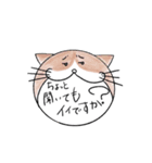 丁度いい敬語を話す、猫スタンプ（個別スタンプ：4）