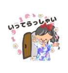 グレイヘア変身みりこちゃん[ママ役に挑戦]（個別スタンプ：8）