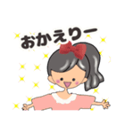 グレイヘア変身みりこちゃん[ママ役に挑戦]（個別スタンプ：19）