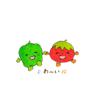 トマトくんとピーマンちゃん（個別スタンプ：3）