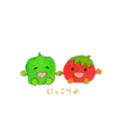 トマトくんとピーマンちゃん（個別スタンプ：4）