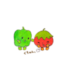 トマトくんとピーマンちゃん（個別スタンプ：32）