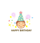 やすおの色鉛筆スタンプです 7。（個別スタンプ：7）