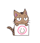 ゆるい茶毛猫（個別スタンプ：7）