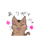 ゆるい茶毛猫（個別スタンプ：10）